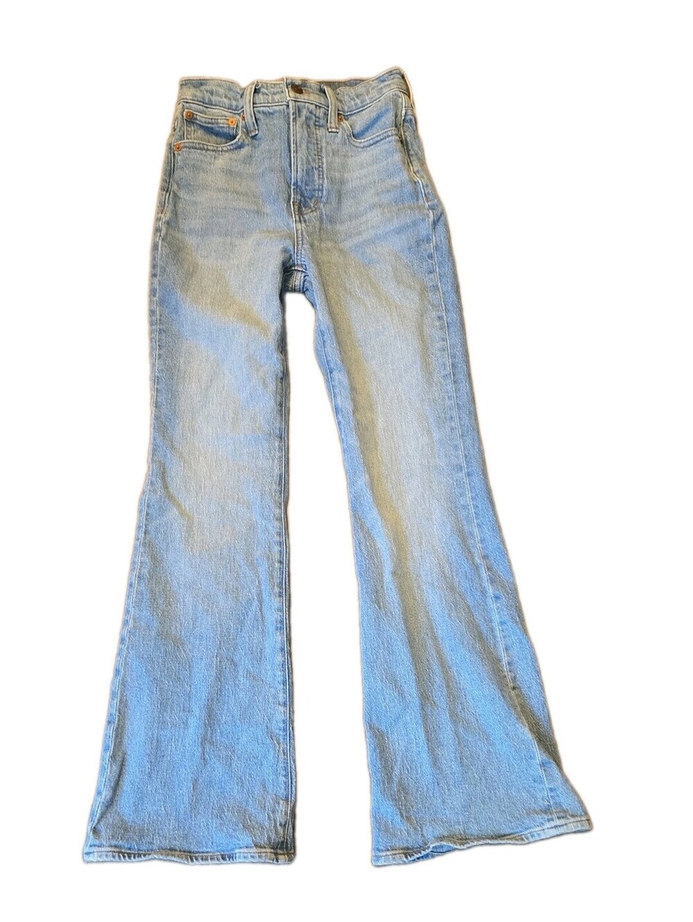 Madewell Light Wash Perfect Vintage Vintage Flare Jean Sz 23 Retro Boho Hippie